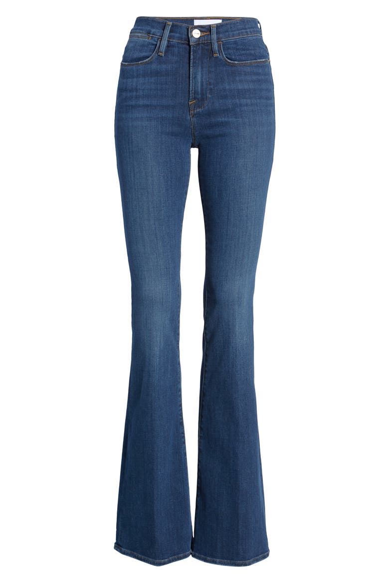 Le High Waist Flare Jeans, Alternate, color, DUBLIN