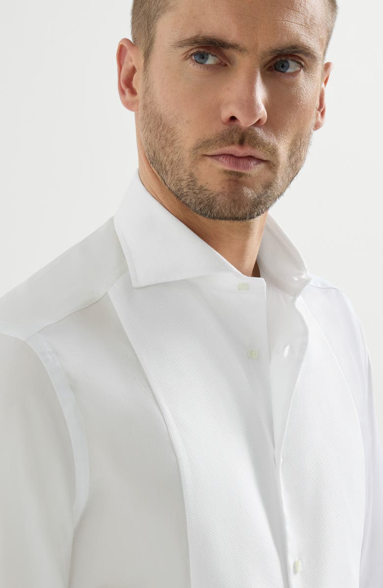 Brunello Cucinelli Slim fit shirt, Alternate, color, White