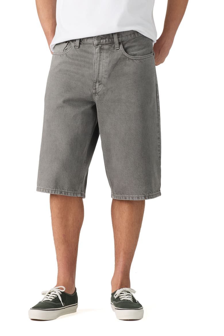 470 Low Rise Baggy Denim Shorts, Main, color, LIKE DIMES GD SHORTS