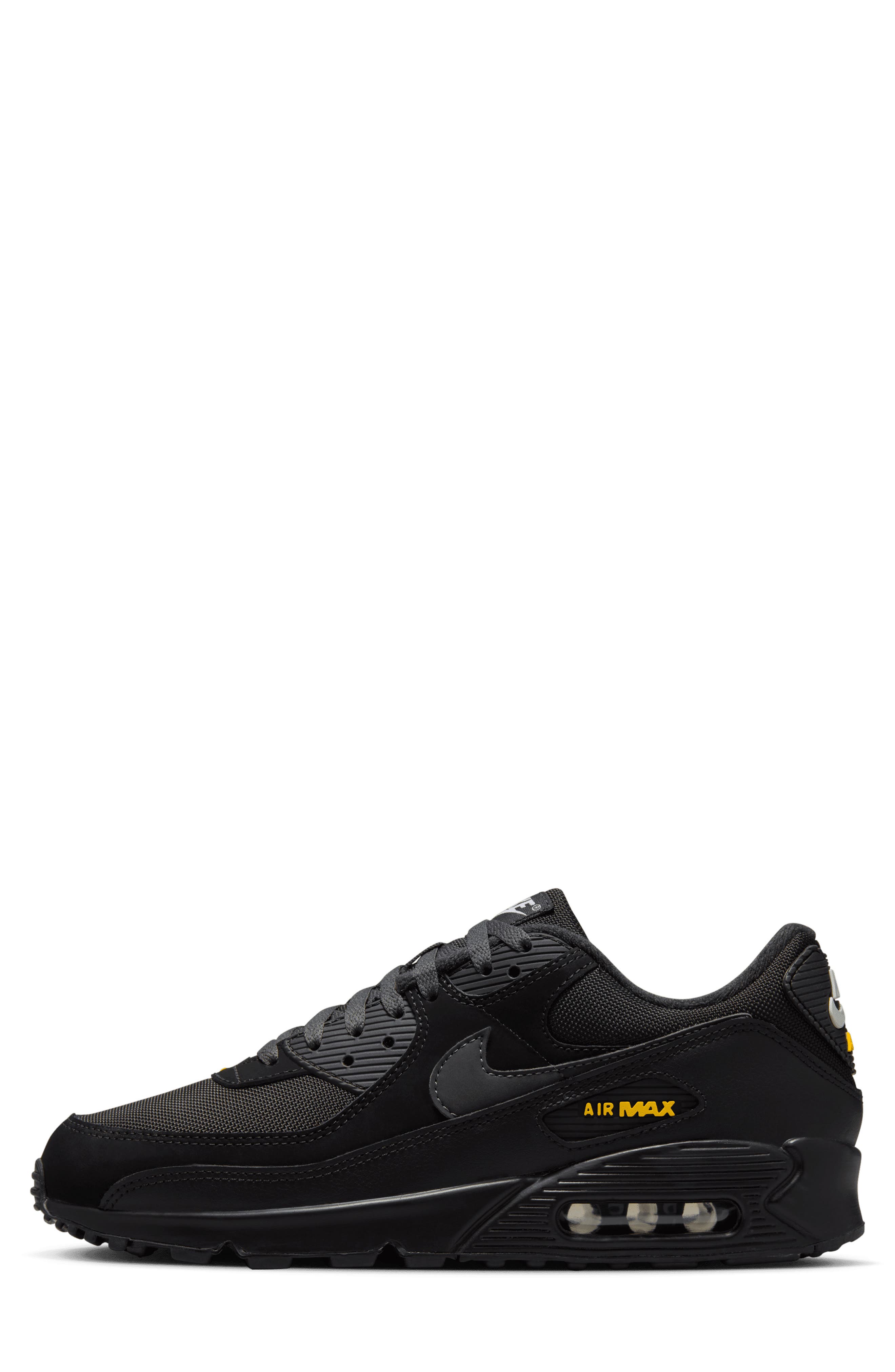 Nike Air Max 90 Sneaker, Alternate, color, 001 Black/ Gold/White/Anthracite