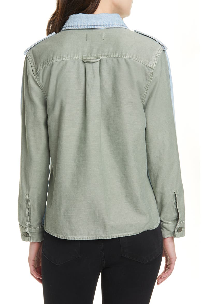Cargo Mix Shirt Jacket, Alternate, color, CANTERBURY GATE
