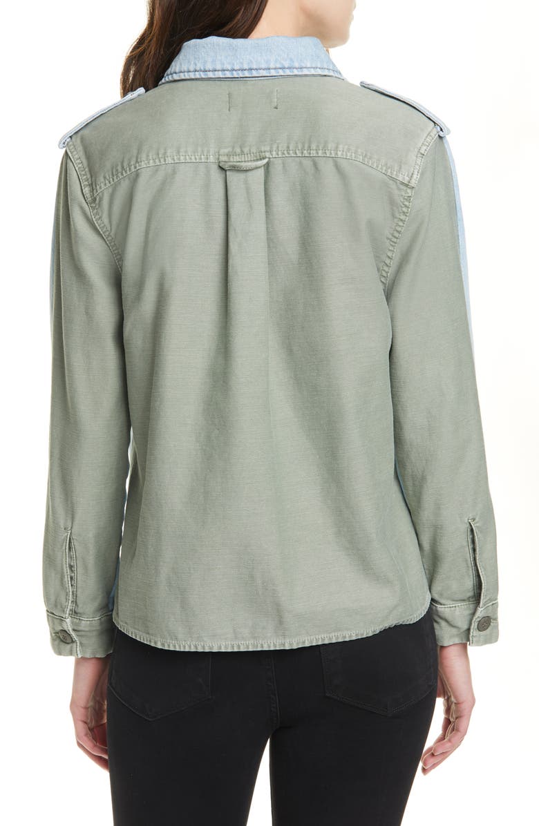FRAME Cargo Mix Shirt Jacket, Alternate, color, 