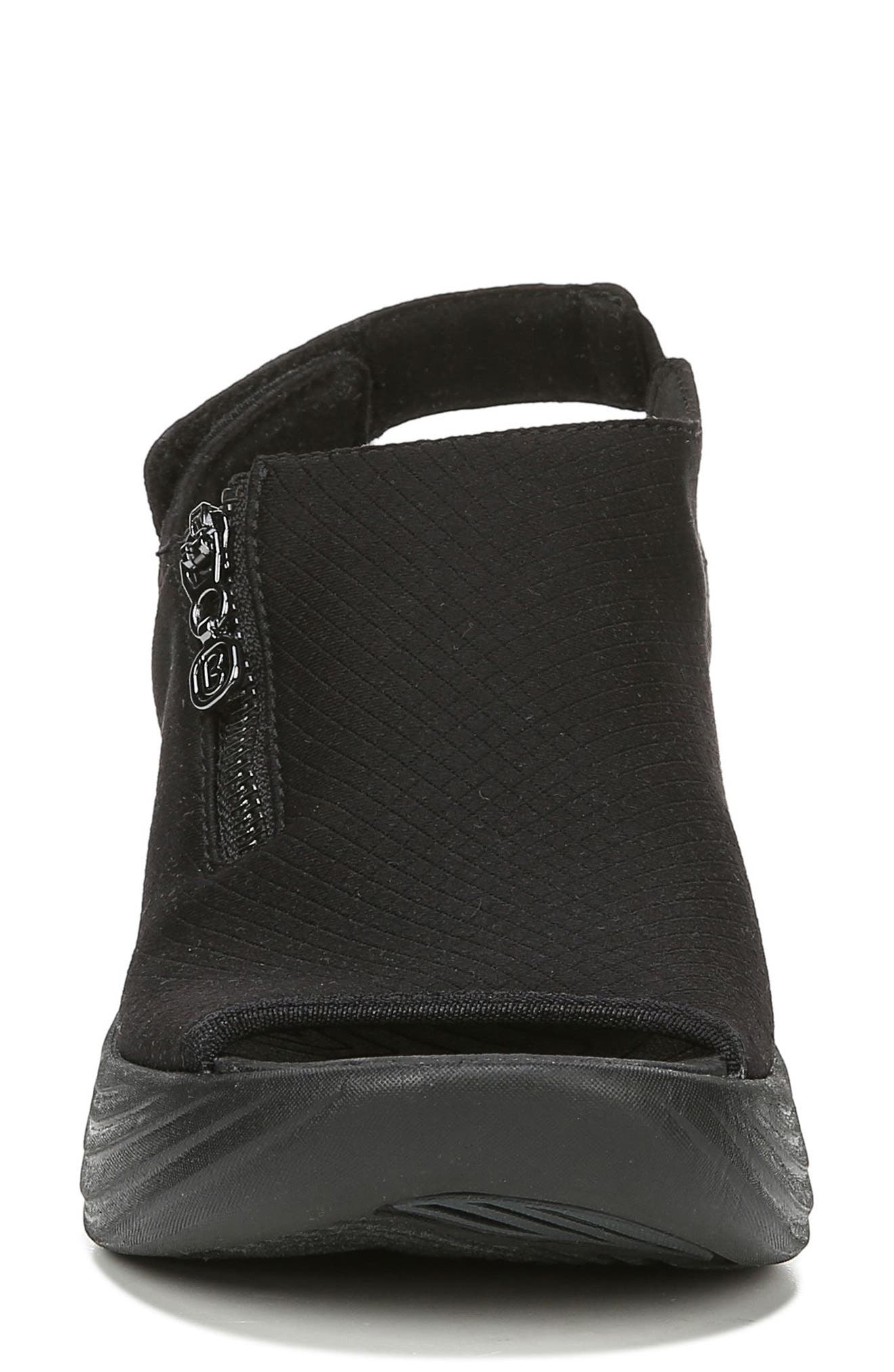 Zipline Wedge Sandal, Alternate, color, BLACK GRID FABRIC