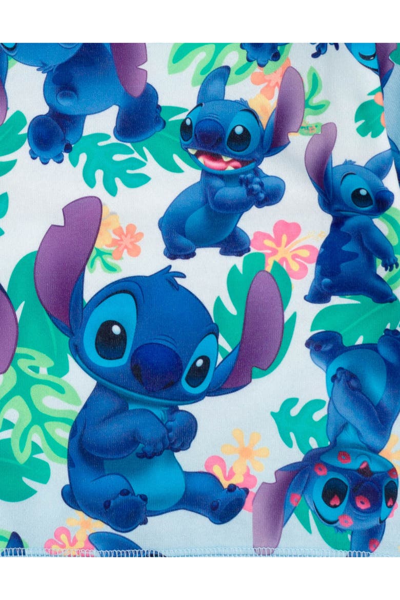 Lilo & Stitch Fleece Pullover Hoodie, Alternate, color, Stitch Tropical Blue