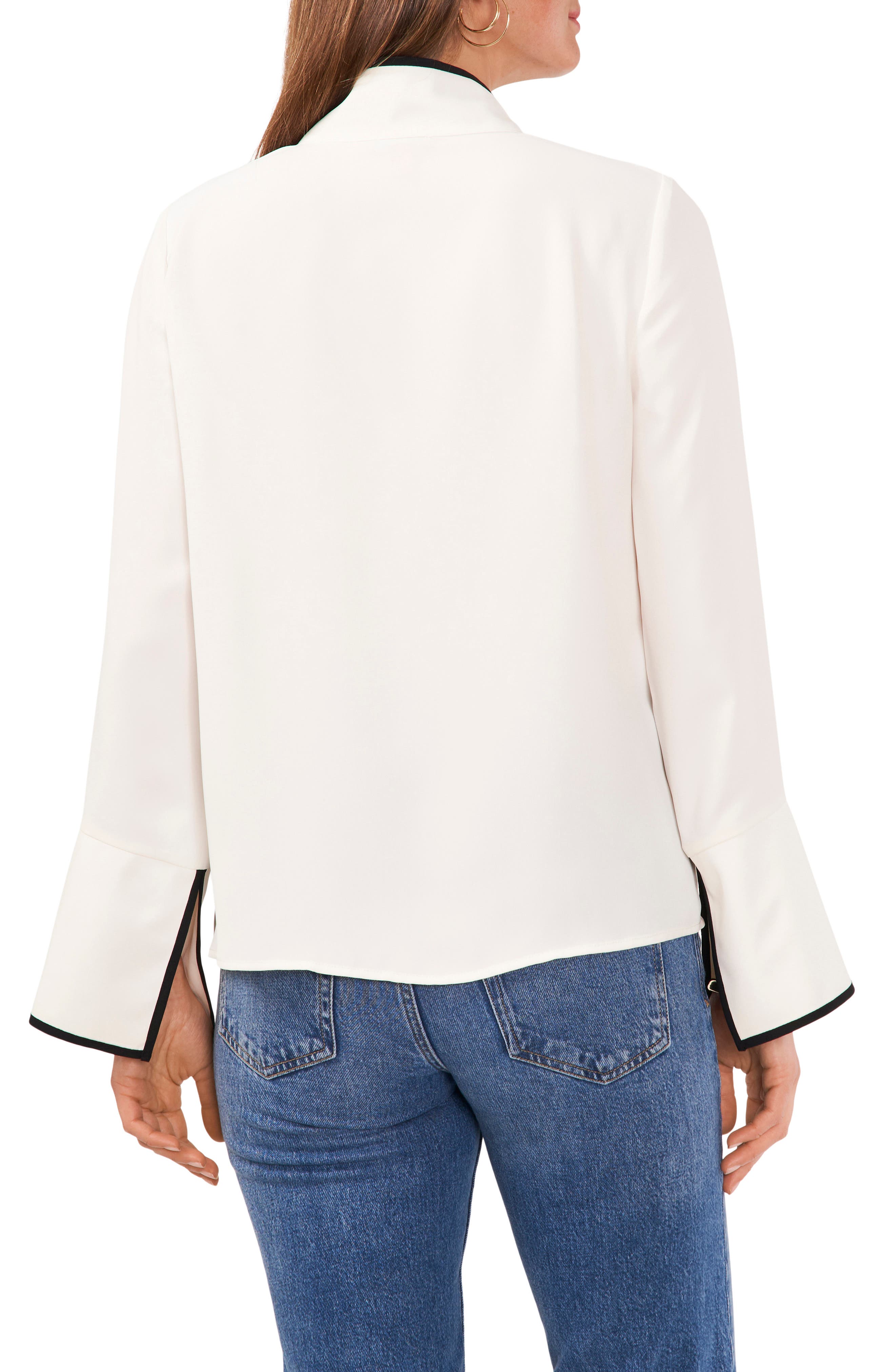 Trim Split Neck Top - image 4