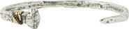 John Varvatos Nails Sterling Silver & Black Diamond Cuff Bracelet