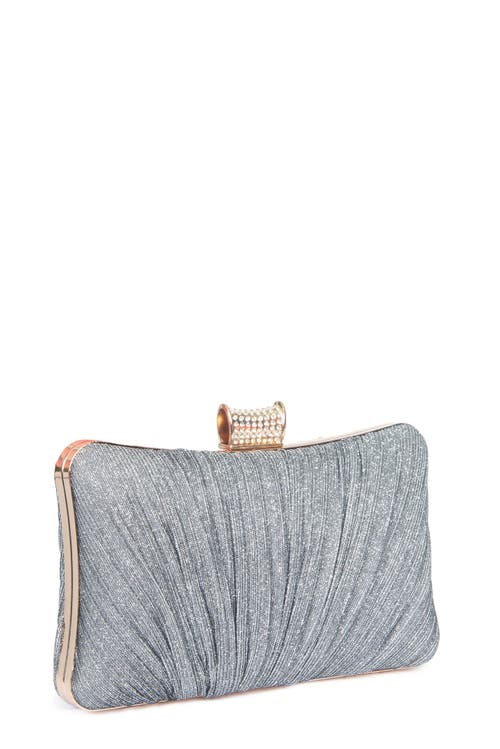 Lauren Lorraine Classy Clutch In Gray