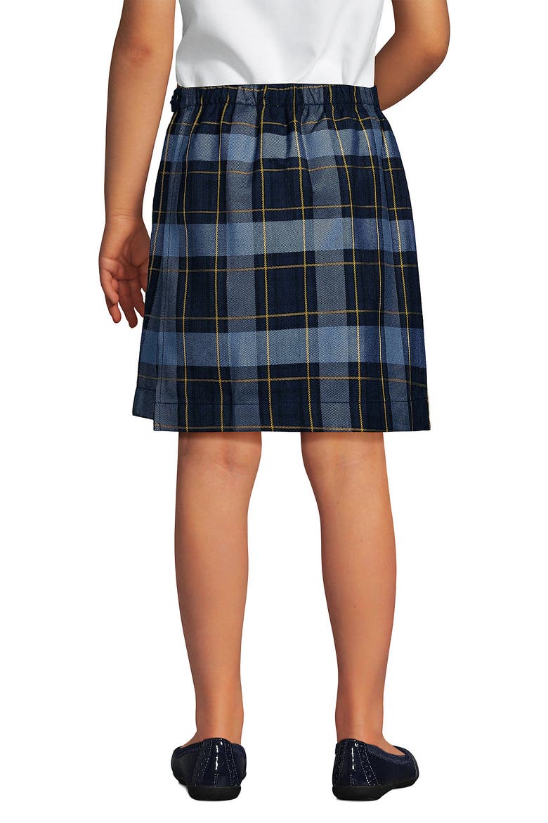 School Uniform Girls Plaid A Line Tab Skort Top Of Knee, Alternate, color, Classic Navy Plaid