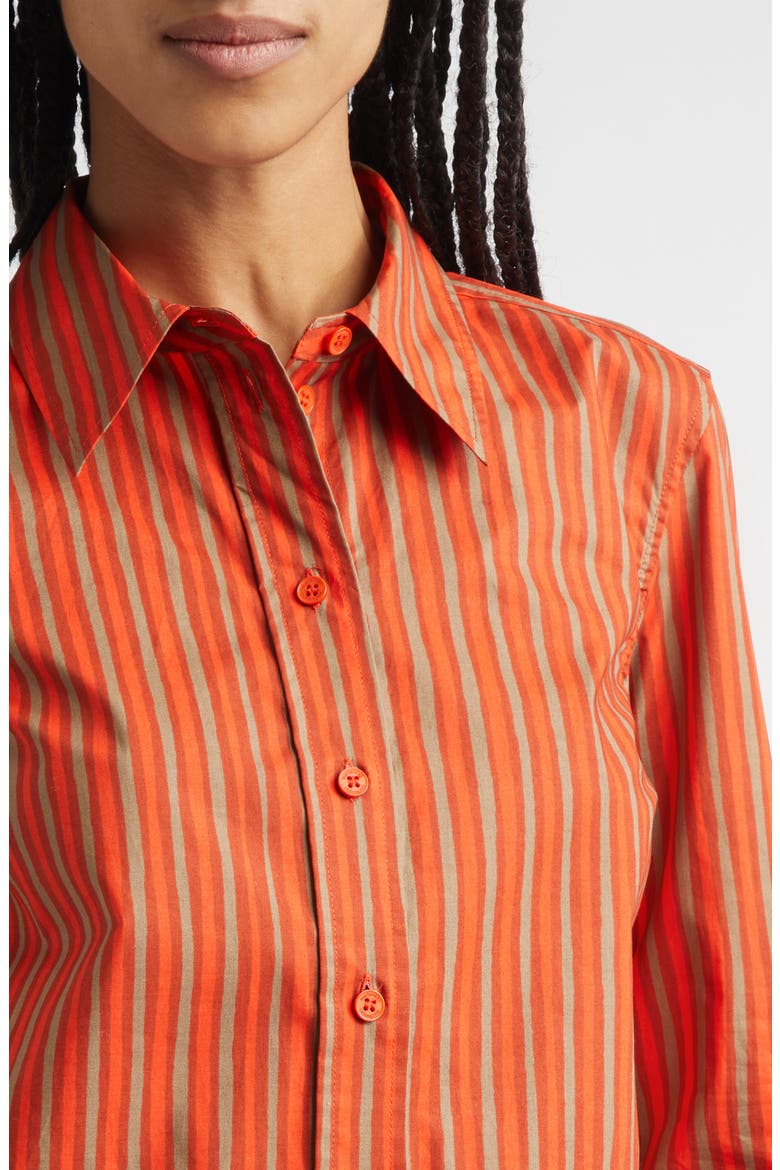 Innota Piccolo Stretch Cotton Shirt, Alternate, color, ORANGE