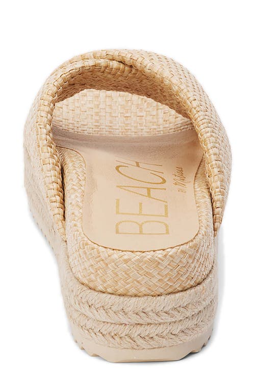 Beach By Matisse Hali Platform Sandal In Neutral
