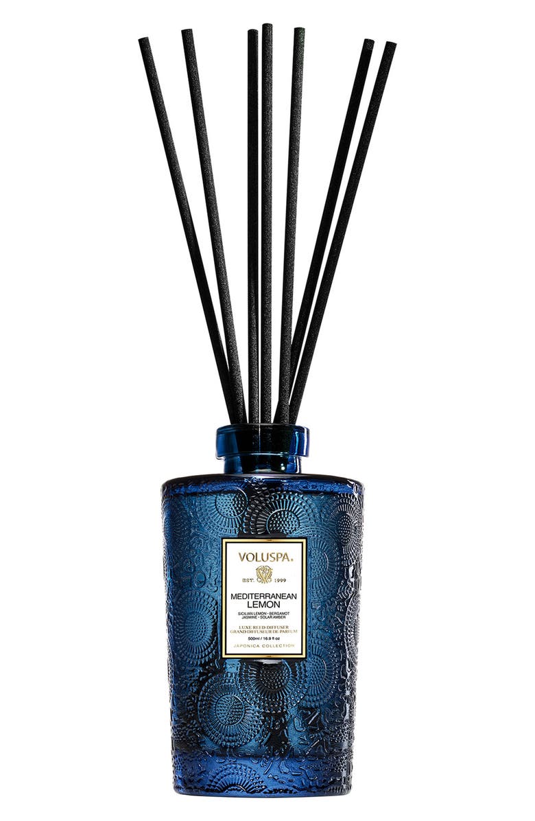 Voluspa Mediterranean Lemon Luxe Reed Diffuser, Alternate, color, 