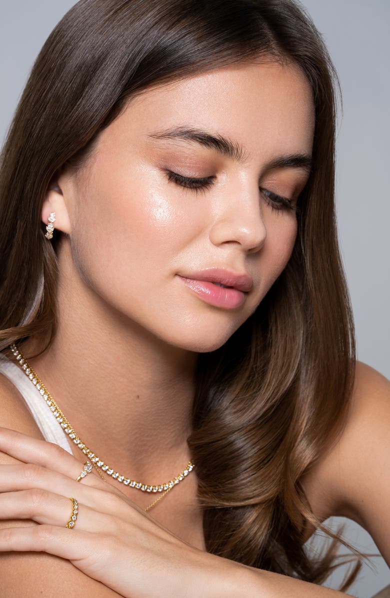 Bony Levy Getty Diamond Hoop Earrings, Alternate, color, 18K Yellow Gold