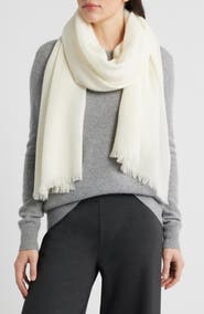Vince Check Cashmere & Wool Scarf