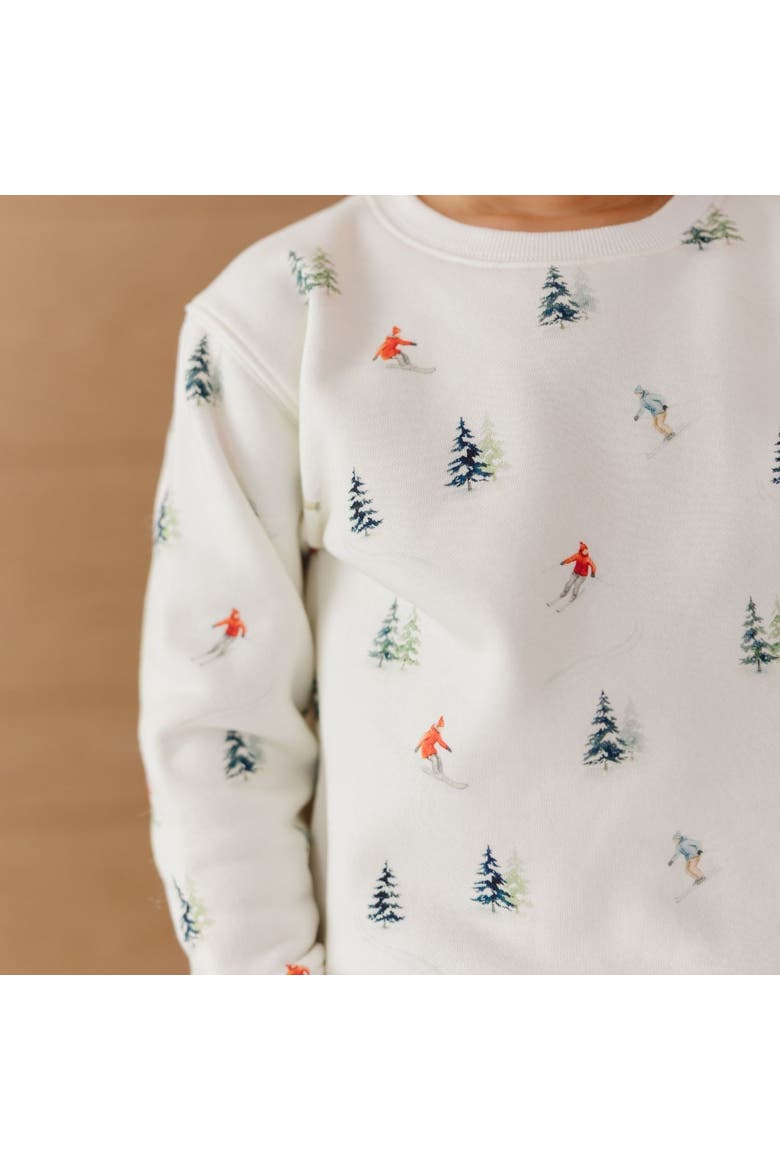 Ski Day Sweatshirt (toddler, Little Kid & Big Kid), Alternate, color, Ivory
