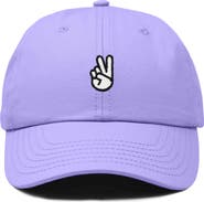 Dalix Peace Sign Embroidered Dad Hat