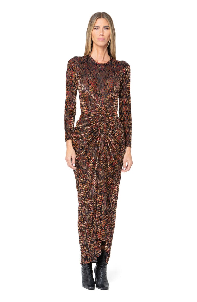 JBQ Elowen Dress, Main, color, Red Mosaic