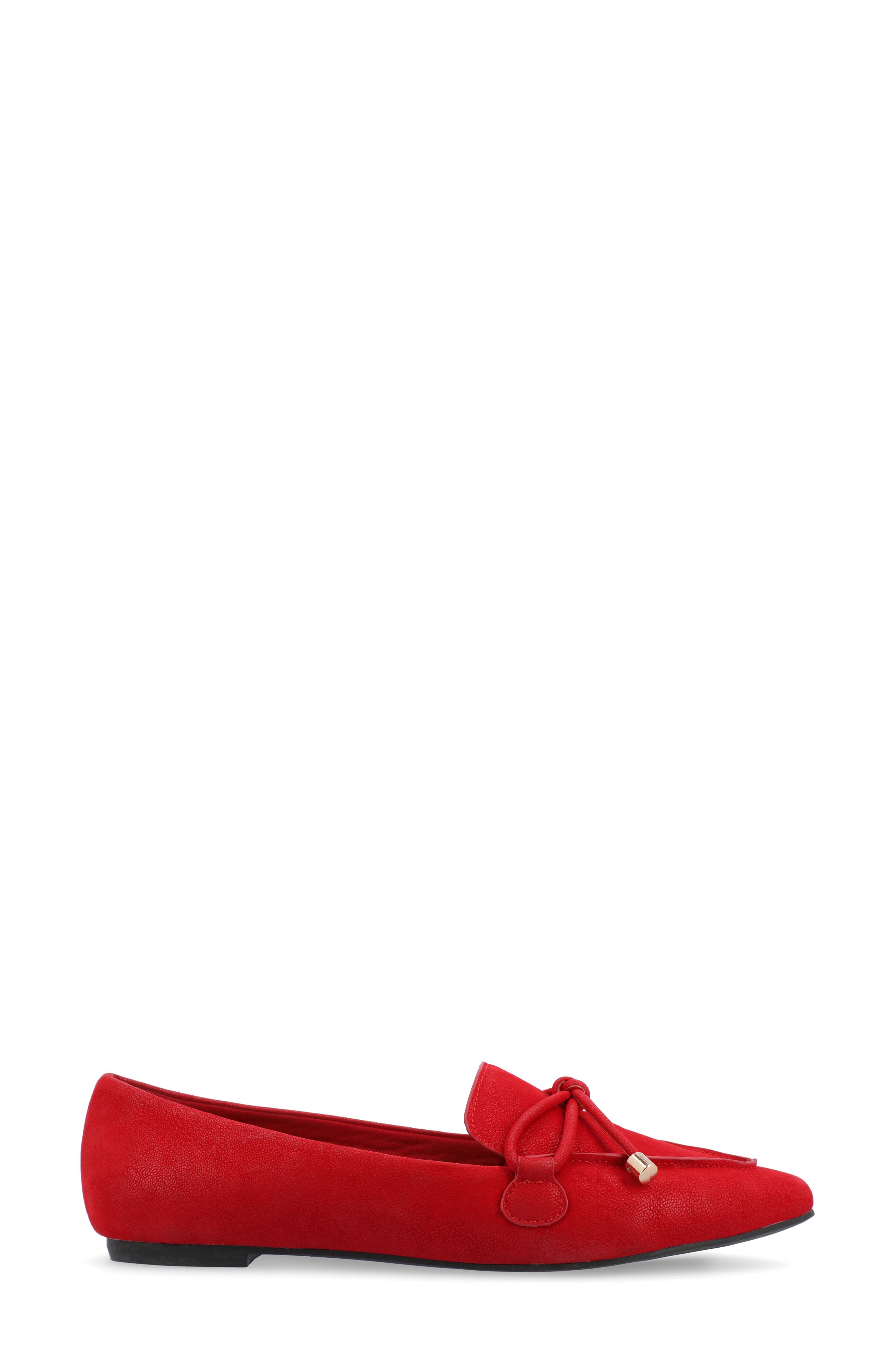 Journee Collection Muriel Flat - Narrow Width, Alternate, color, Red