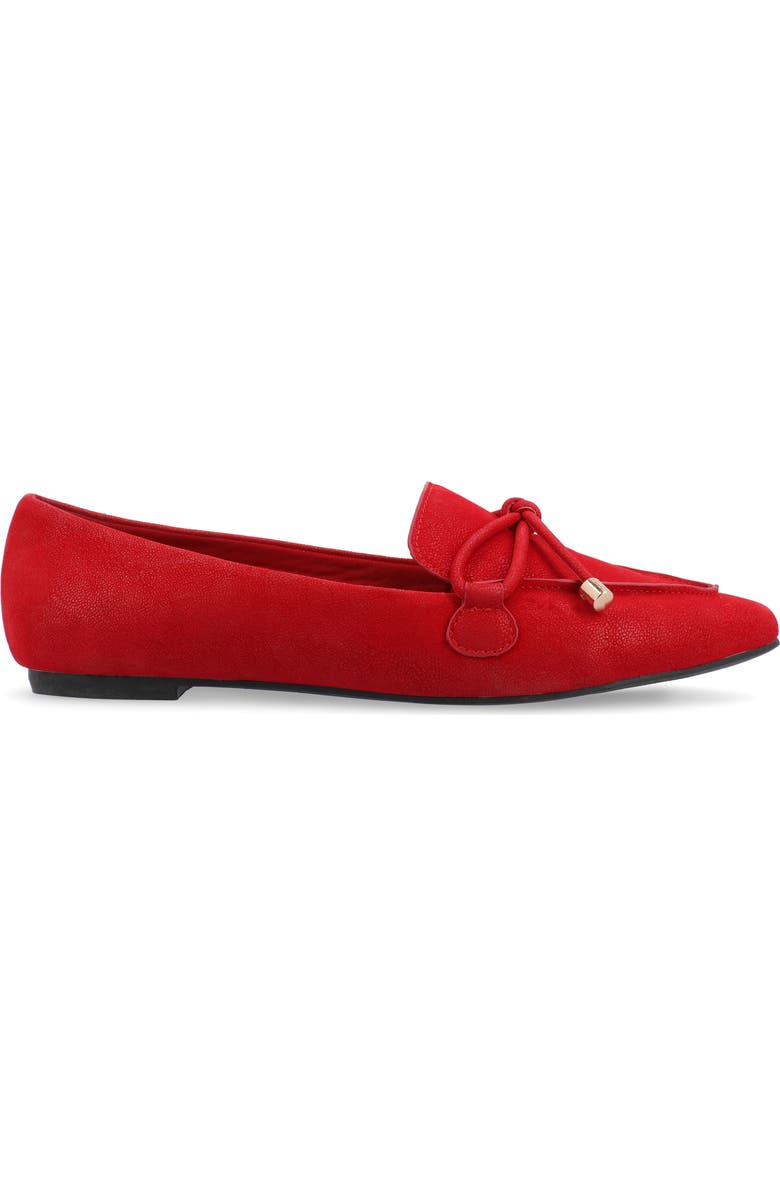 Journee Collection Muriel Flat - Narrow Width, Alternate, color, Red