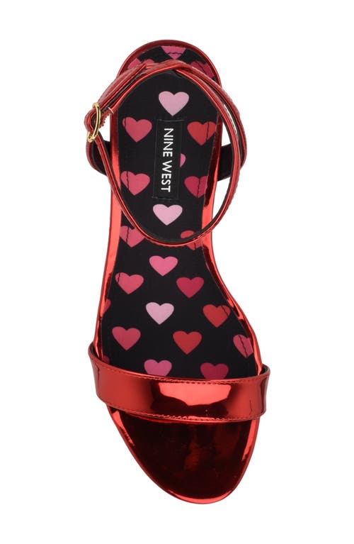 Shop Nine West Anny Sandal In Medium Red 610