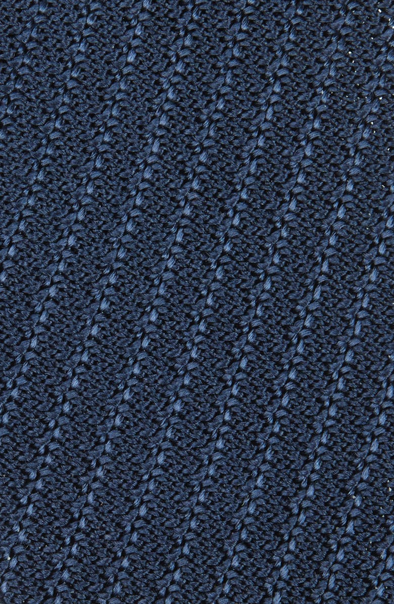 Brioni Knit Silk Tie, Alternate, color, 4100Navy