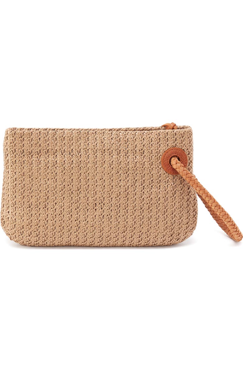 HOBO Daisy Daze Large Woven Straw Wristlet, Alternate, color, Meadow Woven Straw