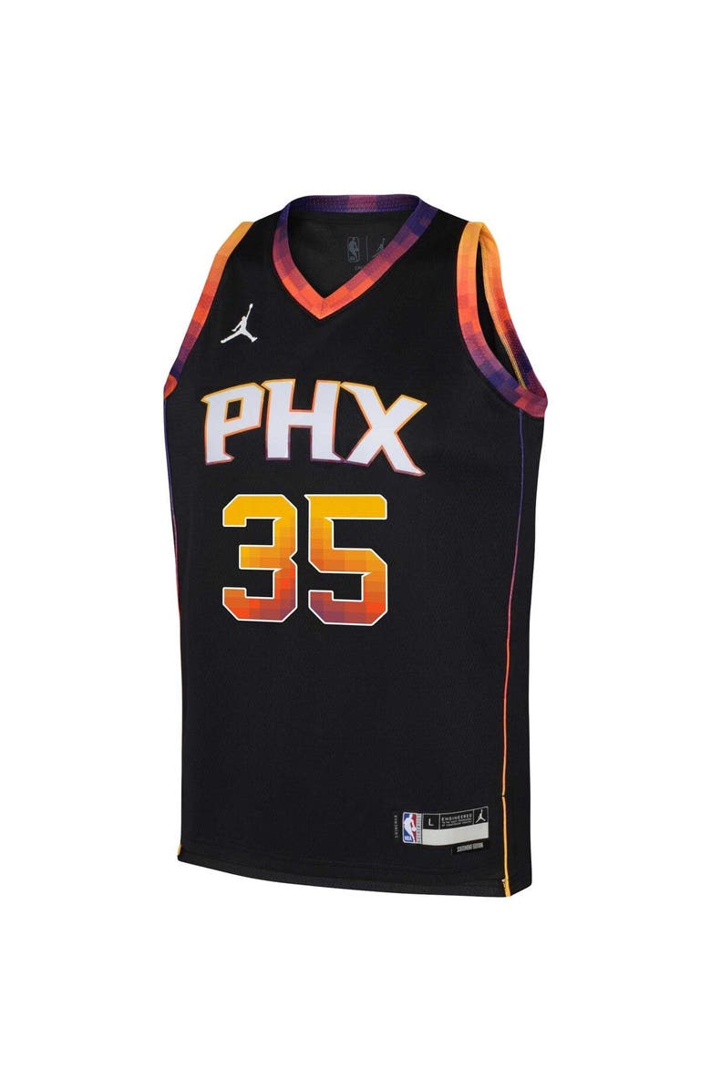 Jordan Brand Youth Jordan Brand Kevin Durant Black Phoenix Suns 2022/23 Swingman Jersey - Statement Edition, Alternate, color, 