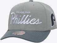 Mitchell & Ness Men's Mitchell & Ness Gray Philadelphia Phillies Cooperstown Thunderstorm Head Coach Pro-Crown Adjustable Hat