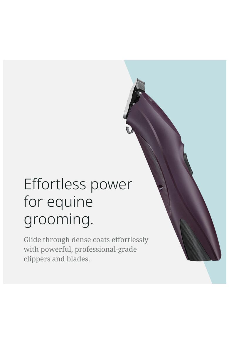 Cordless equine grooming clipper for horse grooming, Alternate, color, Puprle