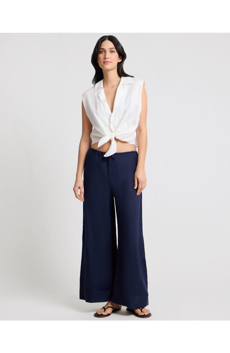 Onia Tie Front Shirt, Alternate, color, White