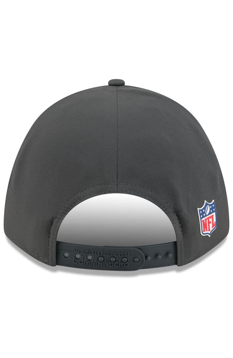 New Era Men's New Era Charcoal Washington Commanders 2025 Sideline Cold Weather 9FORTY M-Crown Adjustable Hat, Alternate, color, Charcoal