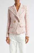 Balmain Double Breasted Tweed Jacket
