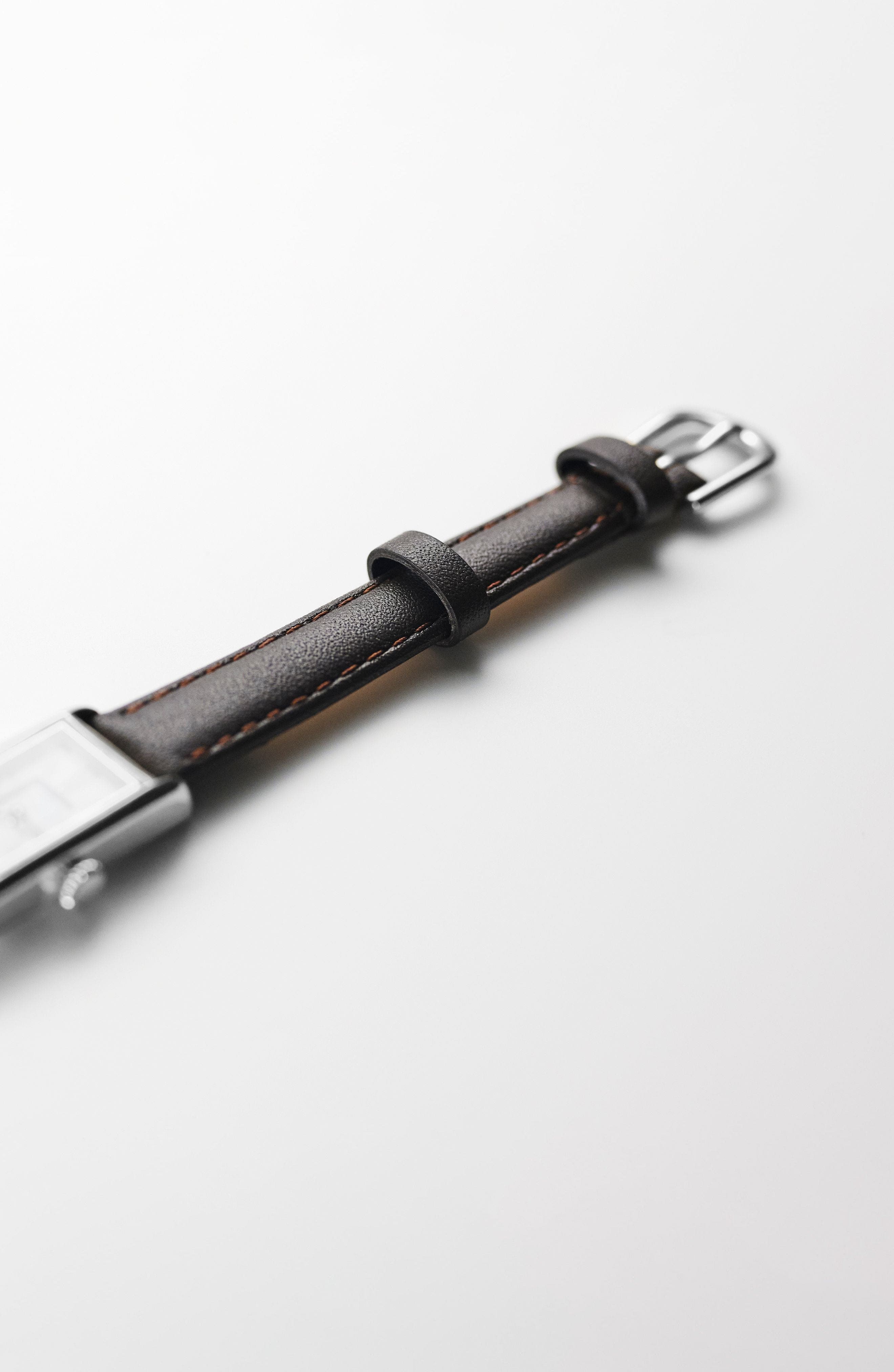 Espresso Strap - Silver Buckle