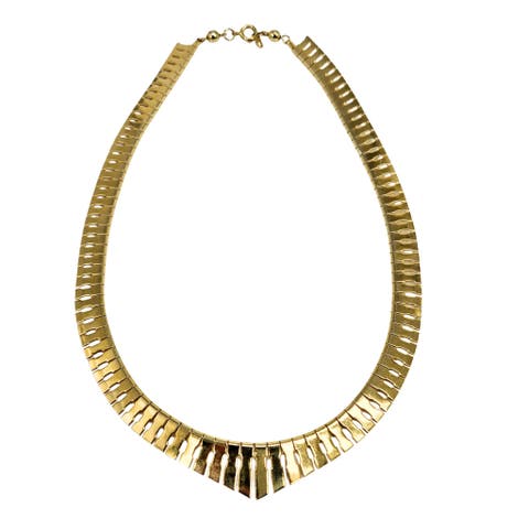 Vintage 1970 Egyptian Influence Gold Necklace