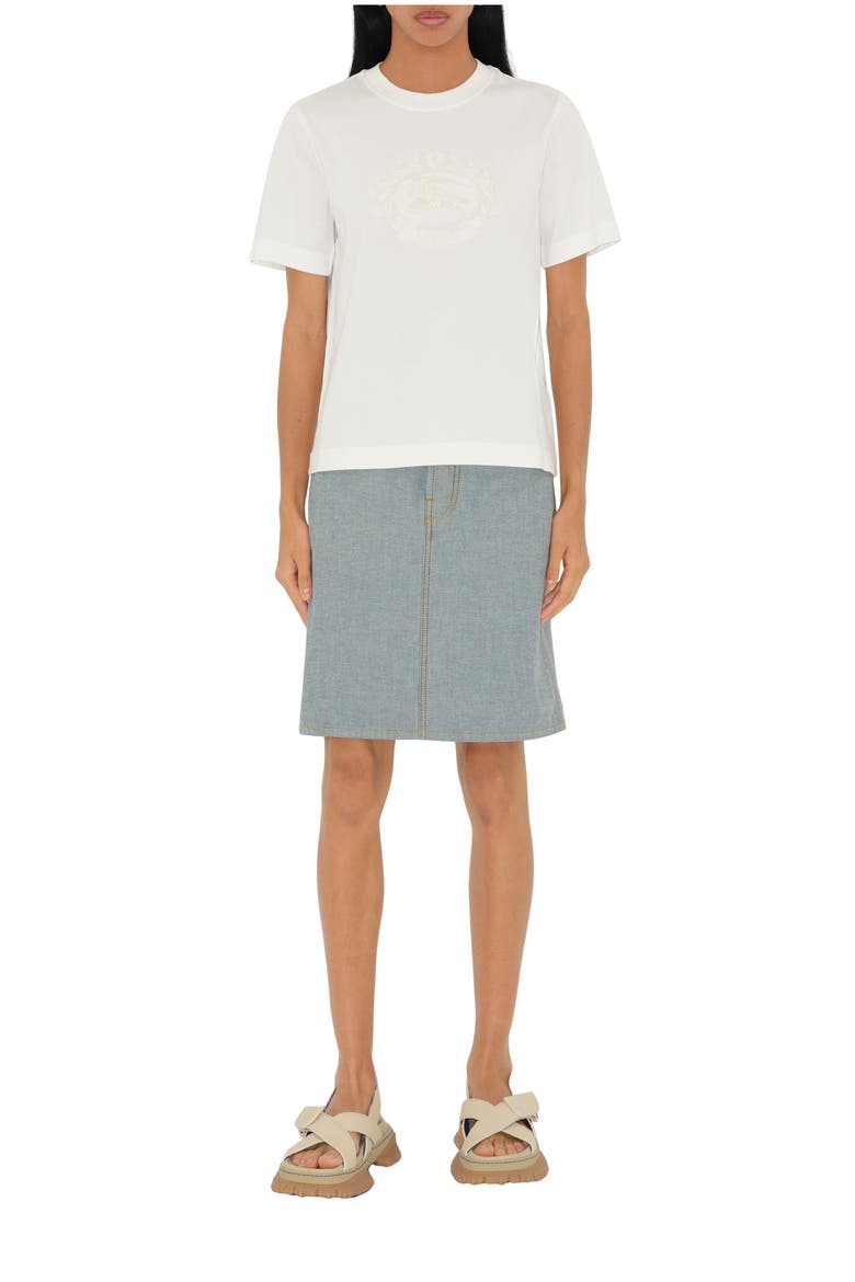 Knight Cotton T-shirt, Main, color, Chalk white