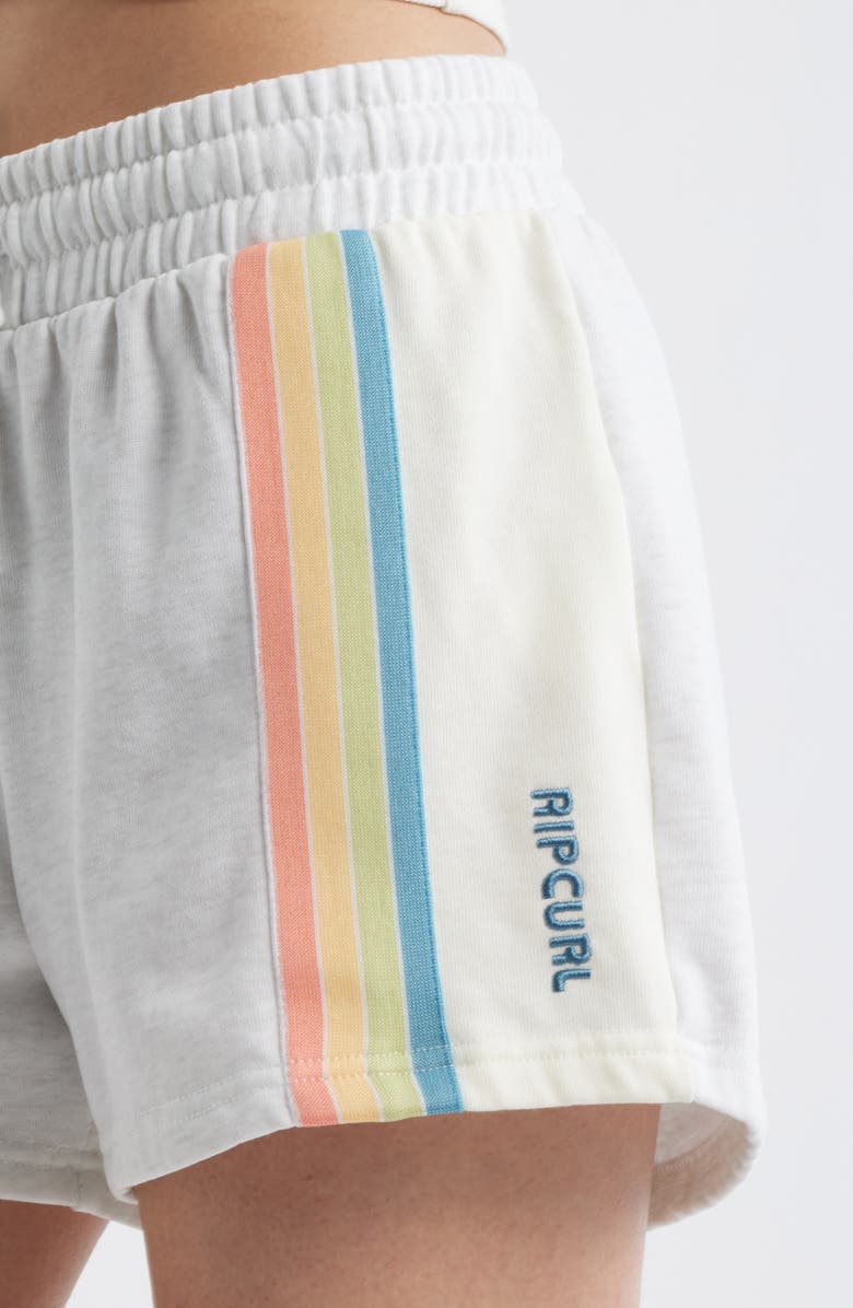 Rip Curl Surf Revival Fleece Drawstring Shorts, Alternate, color, Grey Marle