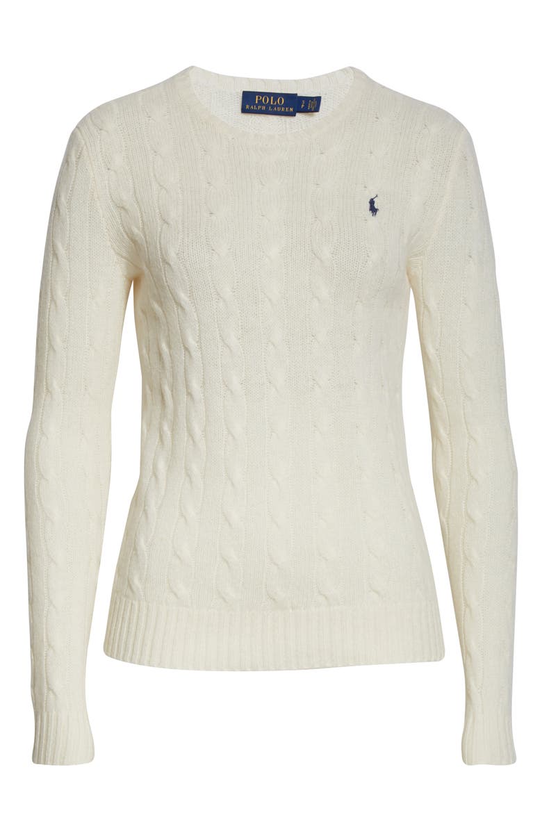 Polo Ralph Lauren Julianna Wool & Cashmere Cable Sweater, Alternate, color,