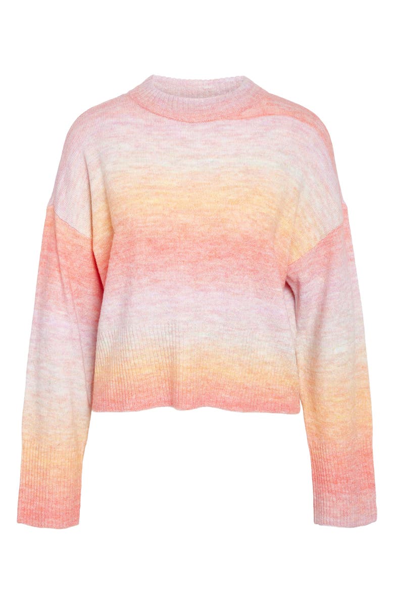 Noisy may Ombré Mock Neck Sweater, Alternate, color, 