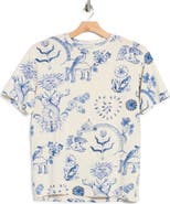 Scotch & Soda Print Organic Cotton Relaxed T-Shirt
