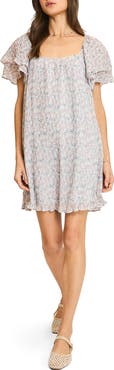 WISHLIST Floral Pleated Minidress