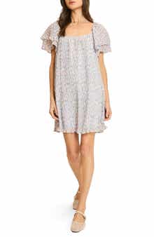 WISHLIST Floral Pleated Minidress