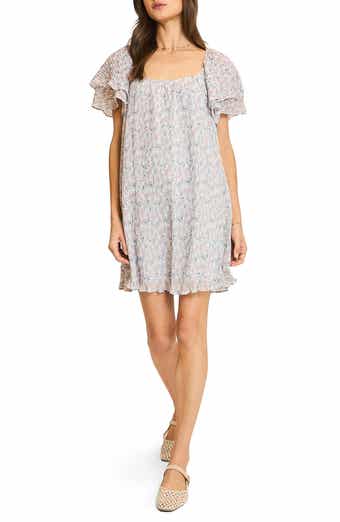 Floral Pleated Minidress