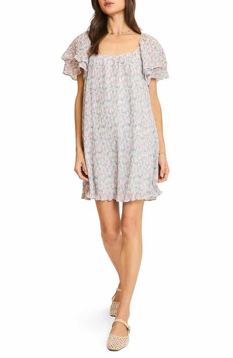 WISHLIST Floral Pleated Minidress