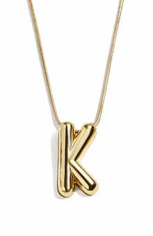 BaubleBar Bubble Initial Pendant Necklace