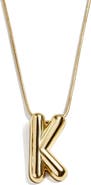BaubleBar Bubble Initial Pendant Necklace