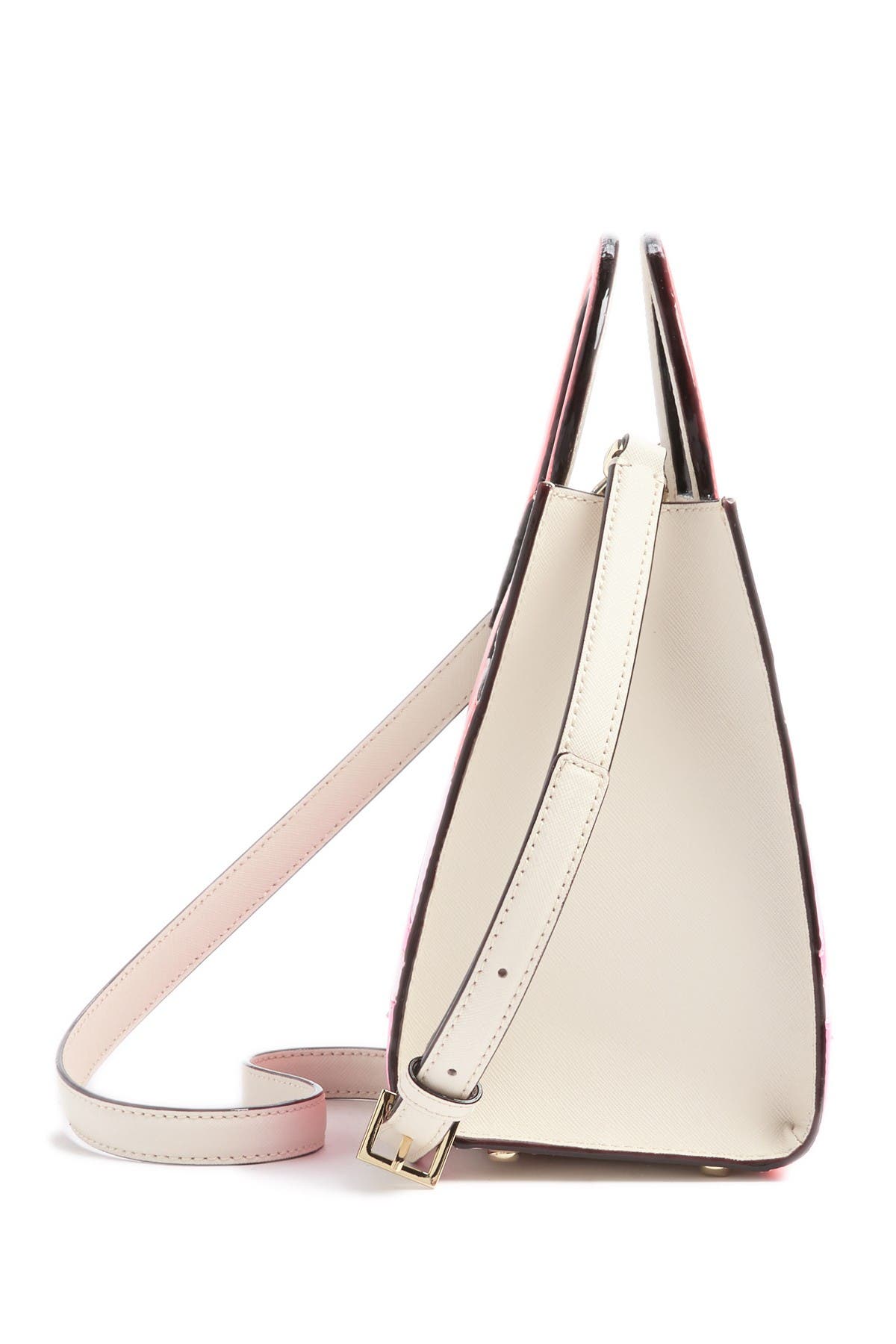 Kate Spade New York by the pool - flamingo sam leather tote, Alternate, color, 