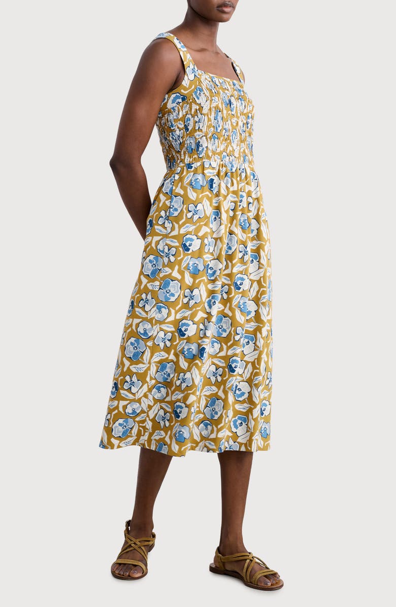 Seasalt Cornwall Summer Buoy Smocked Organic Cotton Sundress, Main, color, 