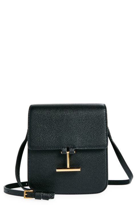 【関税・送料込み】TOM FORD CROSSBODY BAGS Tara Medium leather crossbody bag in black - Tom Ford