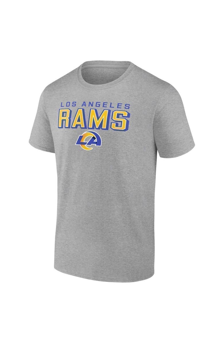 FANATICS Men's Fanatics Branded Royal/Heathered Gray Los Angeles Rams T-Shirt Combo Pack, Alternate, color, 