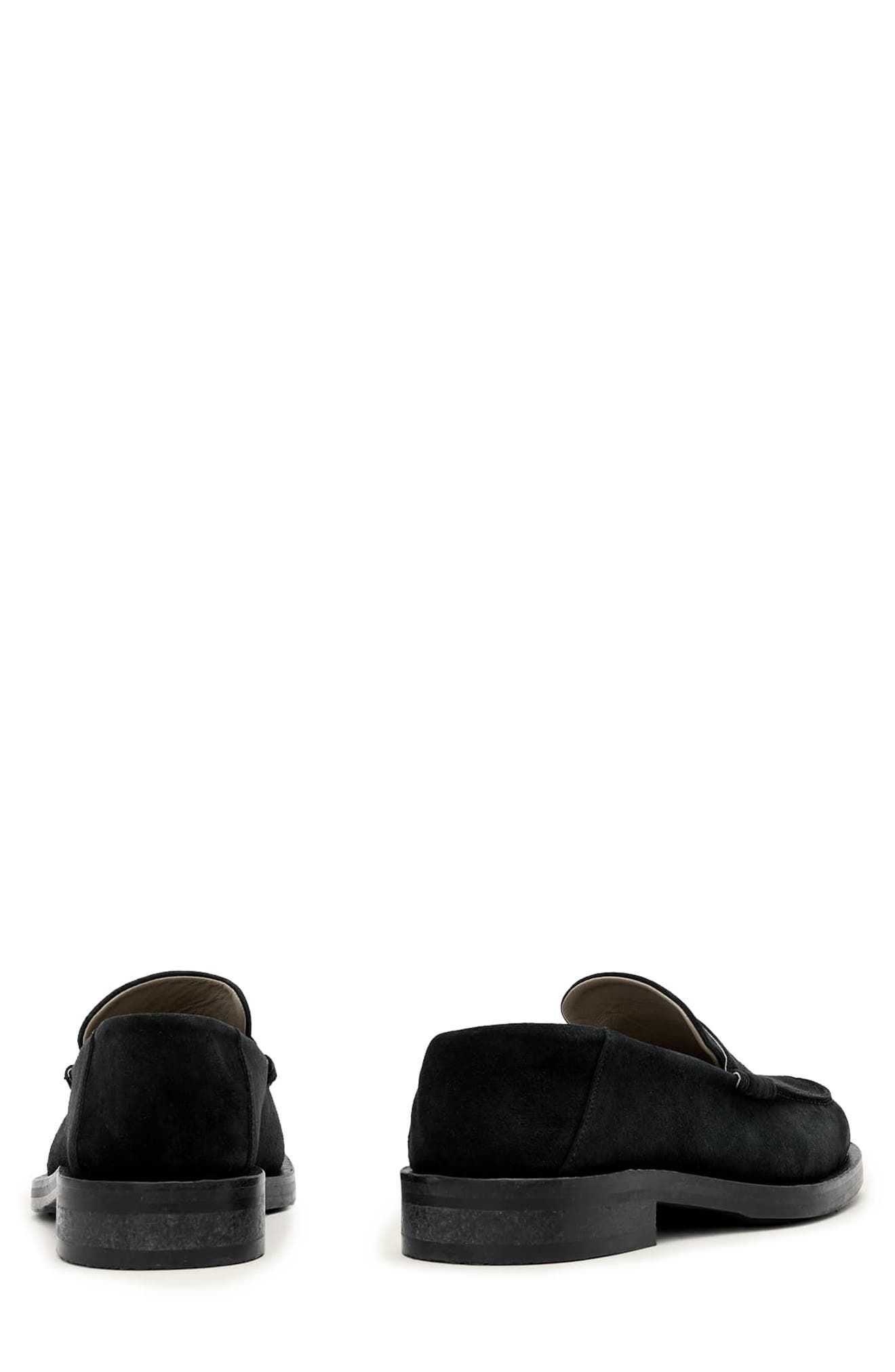 AllSaints Bloom Convertible Penny Loafer, Alternate, color, Black