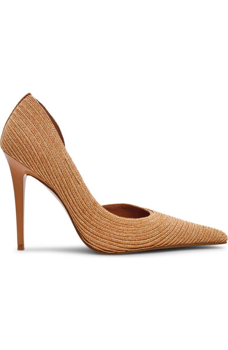 Steve Madden Elegant Raffia Half d'Orsay Pump, Alternate, color,
